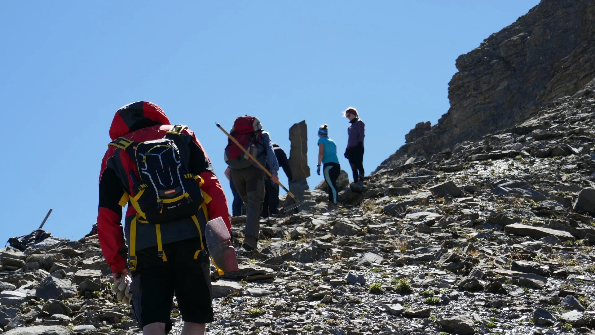 Wegearbeiten im Raum Heidelberger Hütte | © DAV Heidelberg/Hans Posawatz