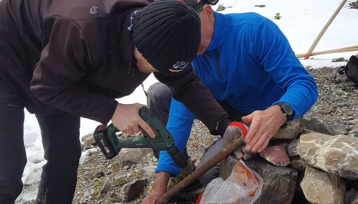 Wegearbeiten im Raum Heidelberger Hütte | © DAV Heidelberg/Markus Eberle 