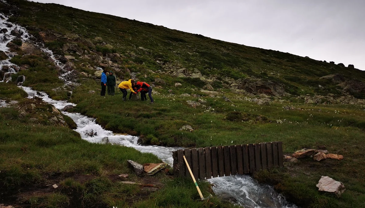 Wegearbeiten im Raum Heidelberger Hütte | © DAV Heidelberg/Marc Derungs 