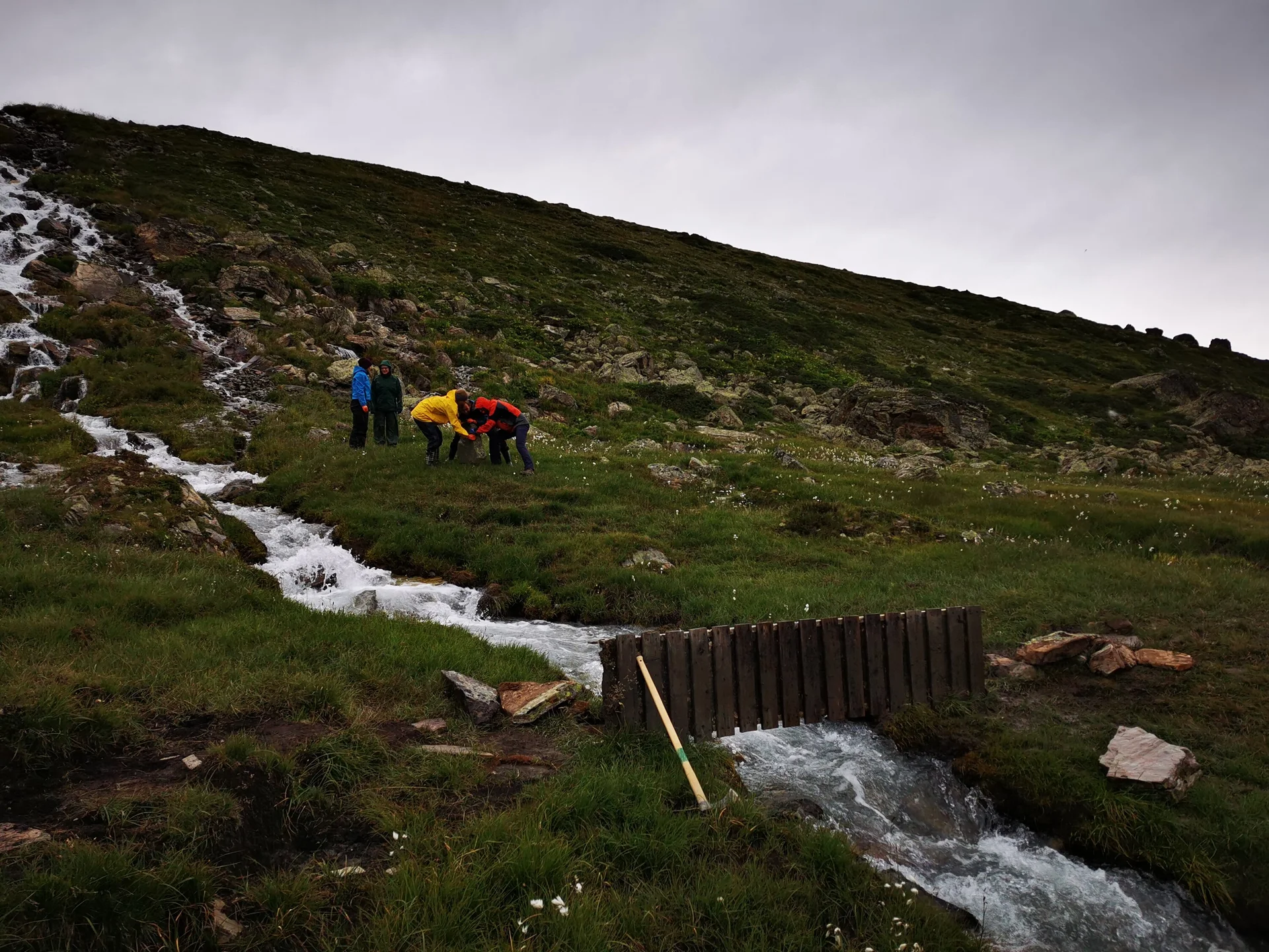 Wegearbeiten im Raum Heidelberger Hütte | © DAV Heidelberg/Marc Derungs 