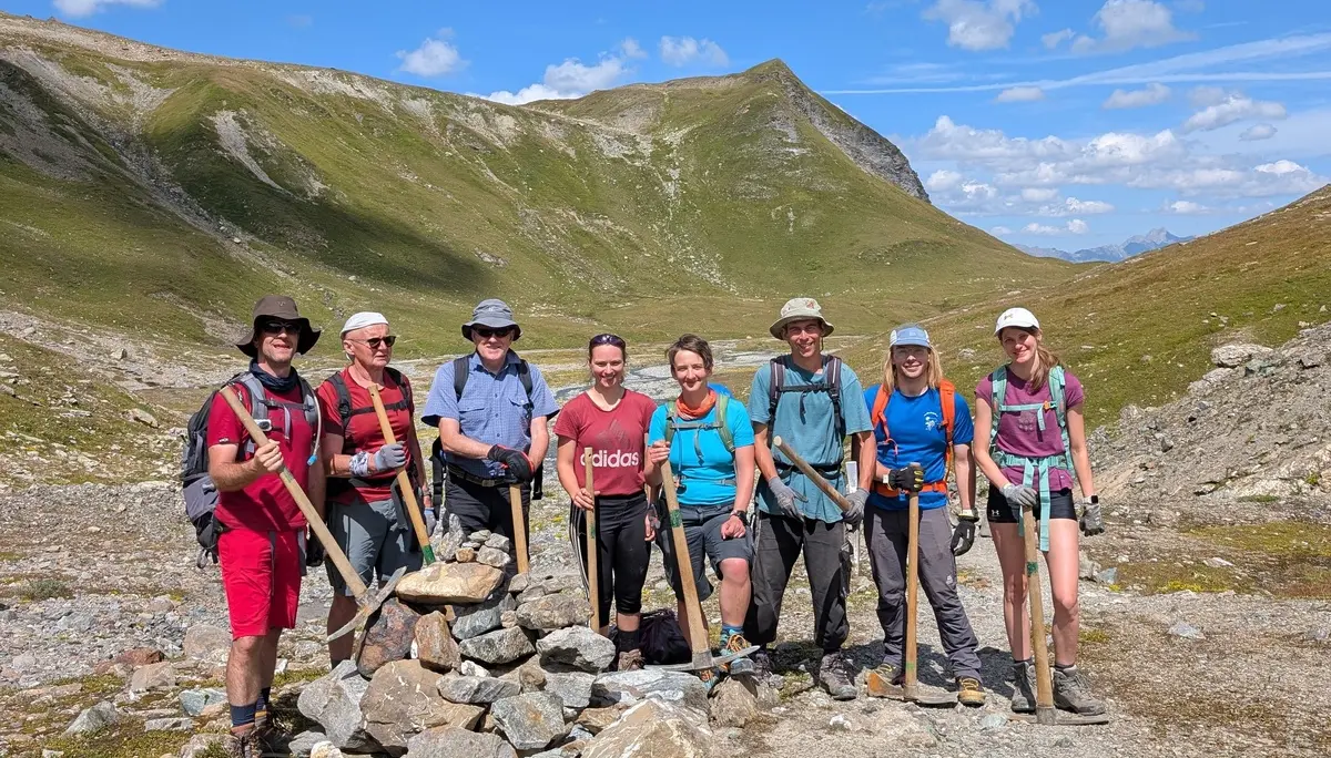 Wegearbeiten im Raum Heidelberger Hütte 2025 | © DAV Heidelberg/Christian Rieth