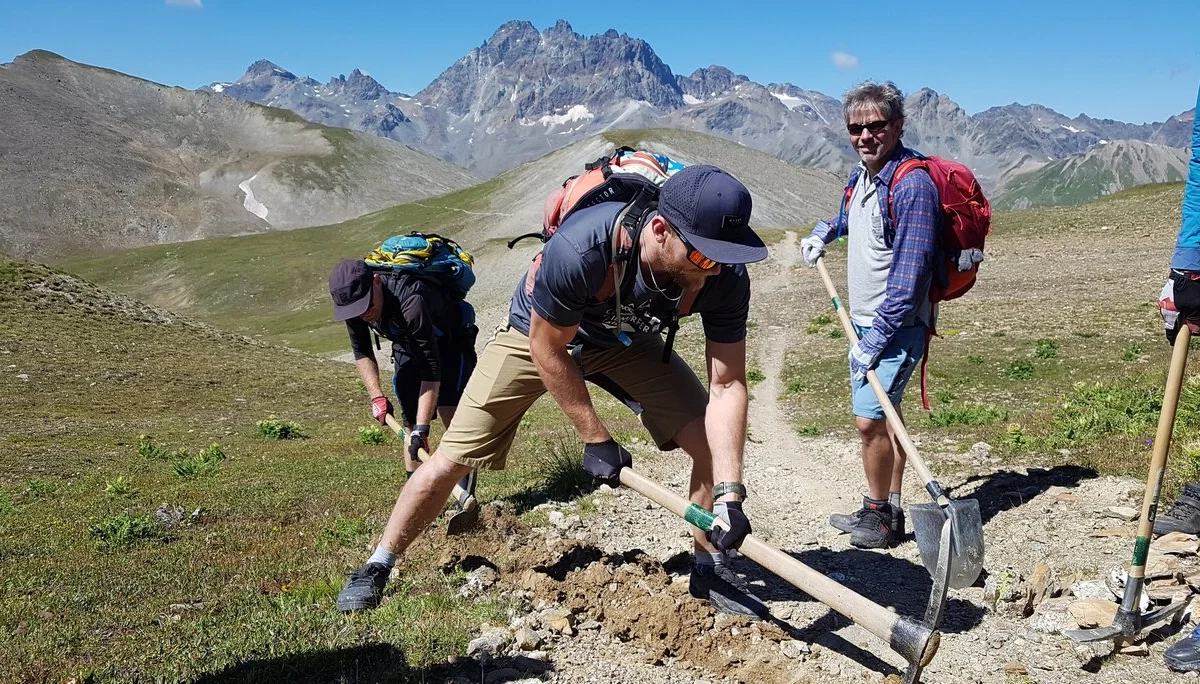 Share and Care: Alpine Wegepflege und MTB Fahrtechnik  | © DAV Heidelberg/Verena Stitzinger
