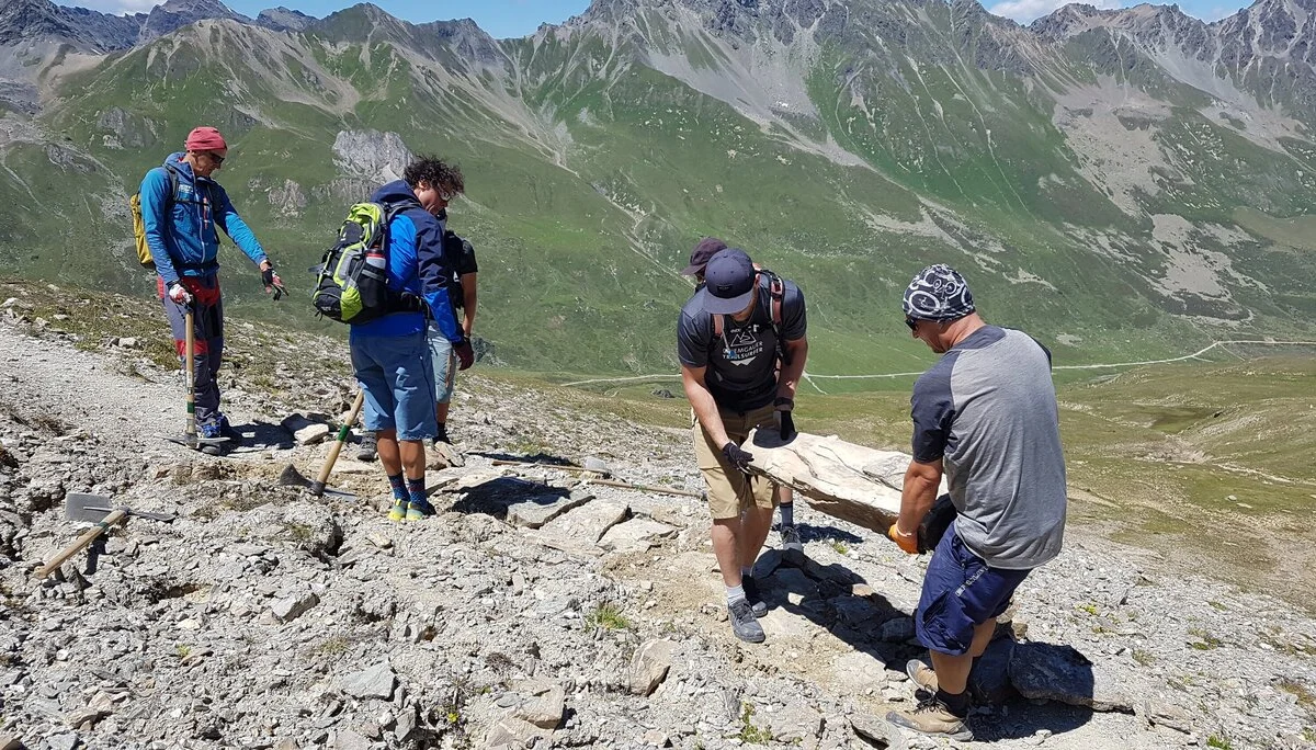 Share and Care: Alpine Wegepflege und MTB Fahrtechnik | © DAV Heidelberg/Verena Stitzinger